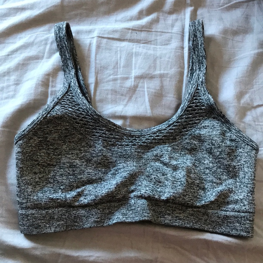 Victoria Sport Gray Mesh Sports Bra